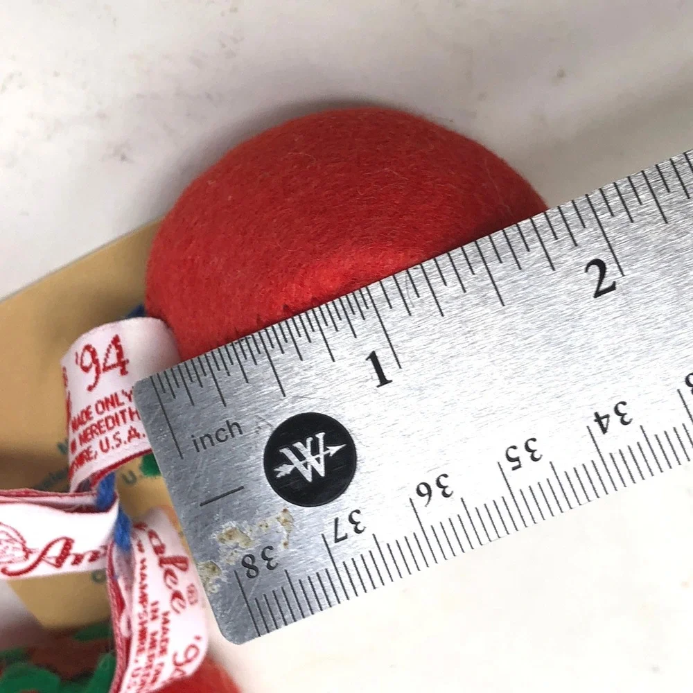 Vintage Annalee Dolls 1994 Tomatoes Red Felt Plush Fruit Ornament Set of 3